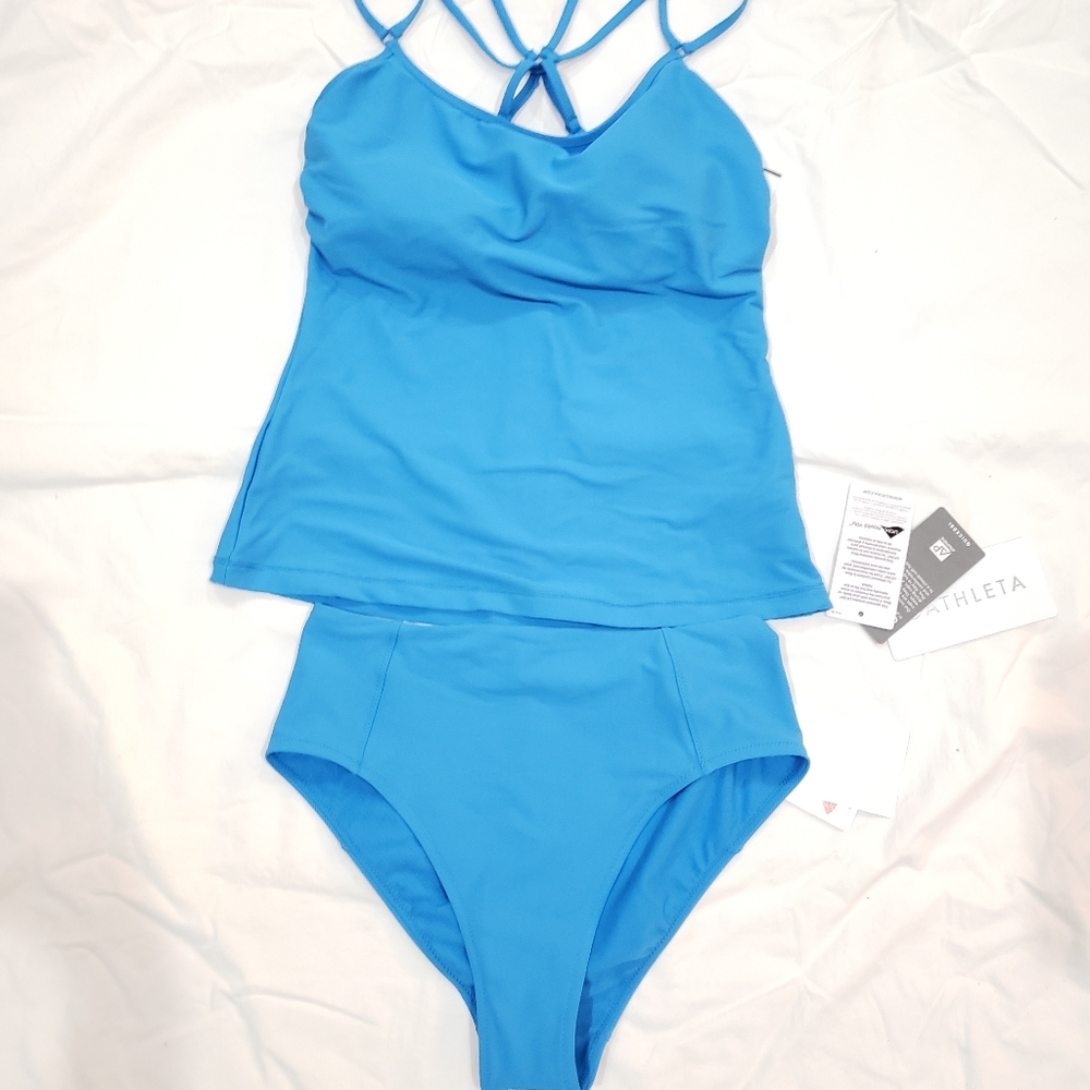 Athleta cloudbreak rib tankini and bottoms
